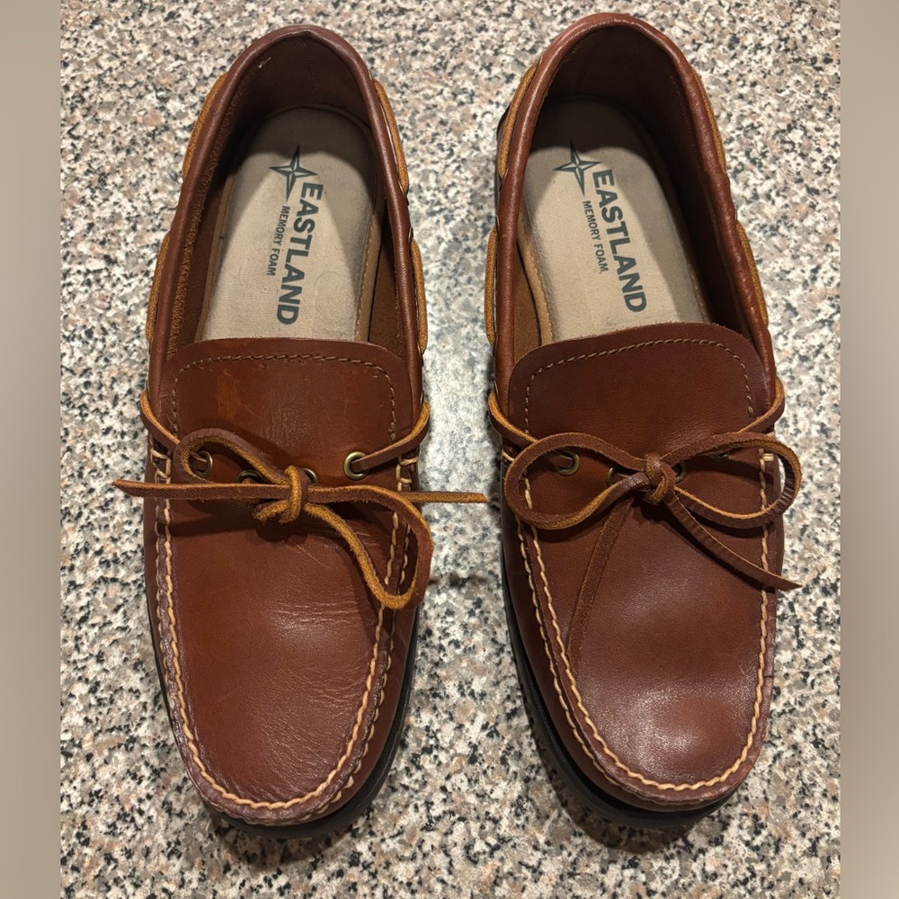 Eastland Yarmouth Camp Moc Slip On Men’s Leather Loafers size 10